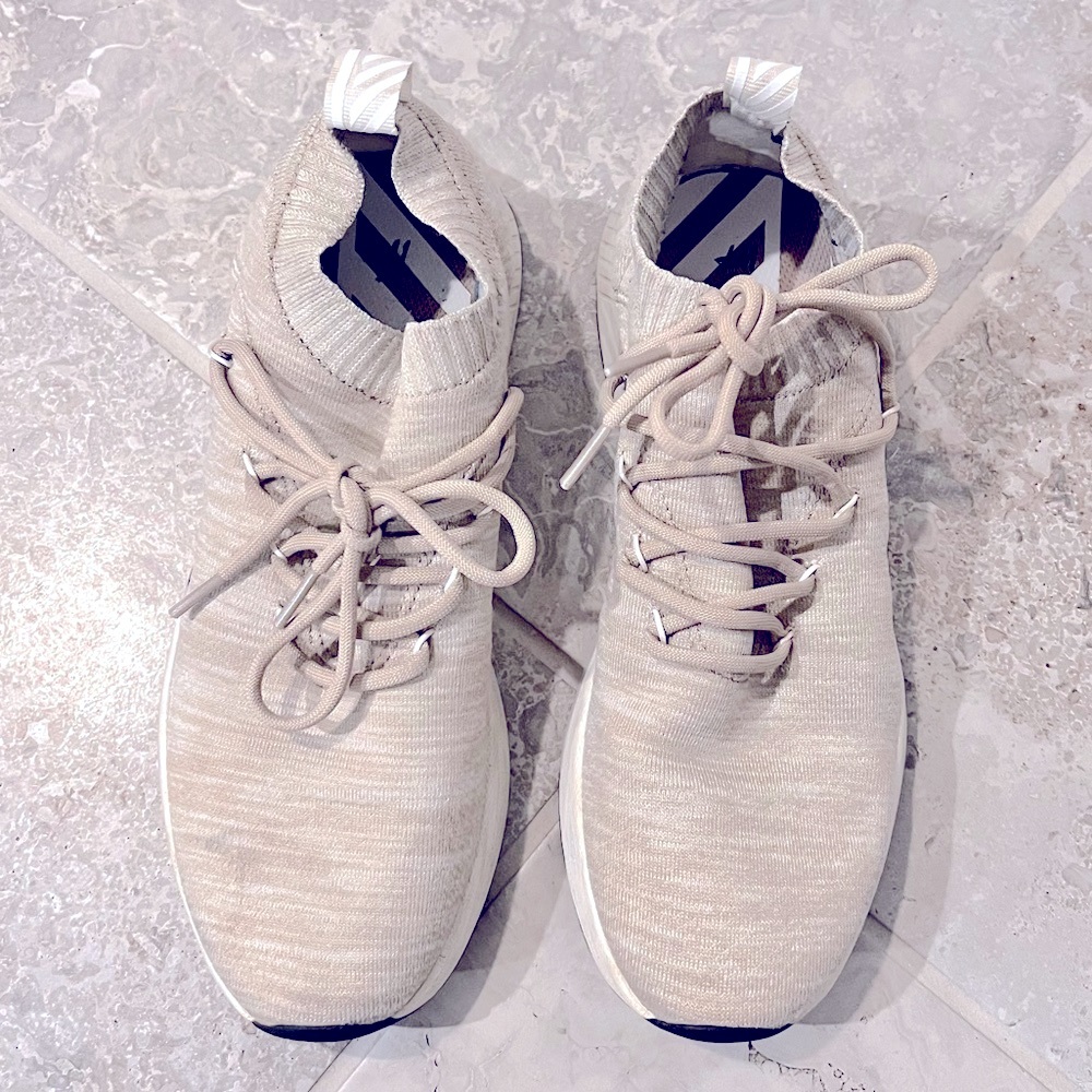 H&M Beige Melange Fully Fashioned Sneakers Size EU 40, US 7.5 - Picture 10 of 12